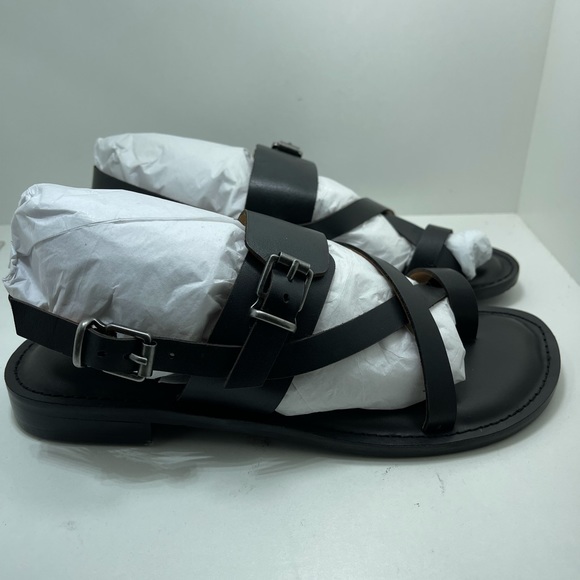 BNIB Patricia Nash leather sandal Black 7 - Picture 3 of 9